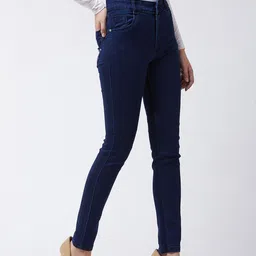 Roadster Women Navy Blue Skinny Fit Light Fade Stretchable Jeans-image-98