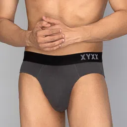 XYXX Mens Solid Pack of 2 Combed Cotton Pace Brief XYBRF2PCKN662 image 2