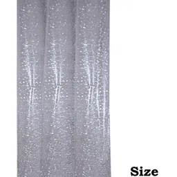 Kuber Industries Transparent Textured Stain Resistant & Waterproof Shower Curtains image 2