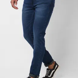 SPYKAR Men Skinny Fit Low-Rise Light Fade Cotton Stretchable Jeans image 2