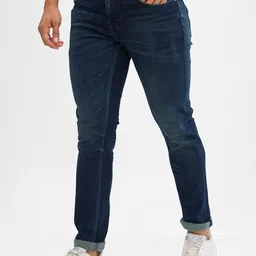 SPYKAR Men Slim Fit Low-Rise Light Fade Clean Look Stretchable Jeans image 2