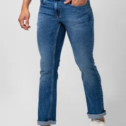 SPYKAR Men Rafter Relaxed Fit Light Fade Cotton Stretchable Jeans image 5