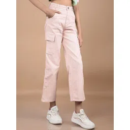 Crimsoune Club Girls Relaxed Fit Light Fade Stretchable Jeans image 5