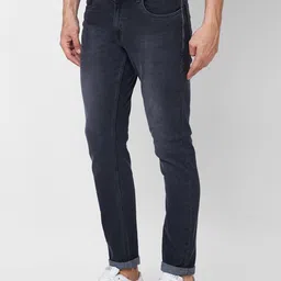 GIORDANO Men Slim Fit Light Fade Clean Look Stretchable Jeans image 2