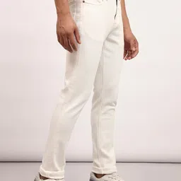 Lee Men White Bruce Skinny Fit Clean Look Stretchable Jeans image 3