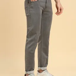 HJ HASASI Men Slim Fit Clean Look Pure Cotton Stretchable Jeans image 3