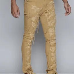 WAIMEA Men Classic Bootcut Highly Distressed Stretchable Jeans image 3