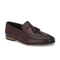 House of Pataudi Men Tasseled Formal Loafers image 5