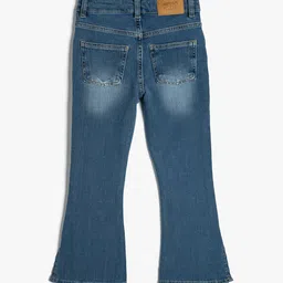 Koton Girls Clean Look Flared Light Fade Mid-Rise Stretchable Jeans image 3