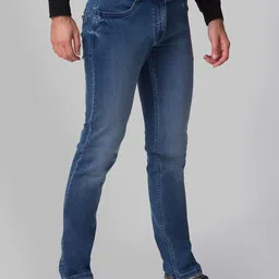 Parx Men Blue Tapered Fit Light Fade Jeans image 2