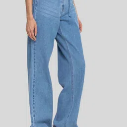 Lucky Fashion Women Loose Low Distress Jeans image 4
