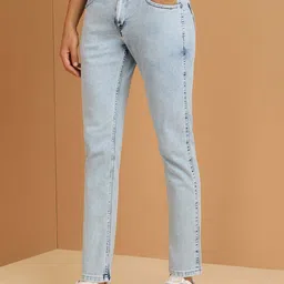 Allen Solly Men Clean Look Heavy Fade Mid-Rise Slim Fit Cotton Non Stretchable Jeans image 2