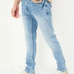 max Men Mid-Rise Low Distress Heavy Fade Jeans image 5
