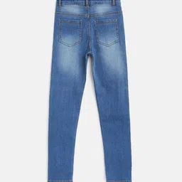 TALES & STORIES Boys Pack of 2 Slim Fit Mildly Distressed Light Fade Stretchable Jeans image 3