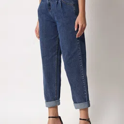 Kotty Women Blue Jean Straight Fit High-Rise Stretchable Jeans image 3