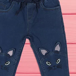 F2M Boys Low Distress Acid Wash Jeans image 2