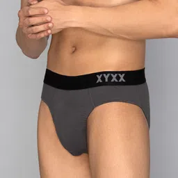 XYXX Mens Solid Pack of 3 Combed Cotton Pace Brief XYBRF3PCKN880 image 4