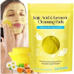 chincha Kojic Acid and Turmeric Cleansing Pads for Face, Dark Spots(60-PADS)-picture-28
