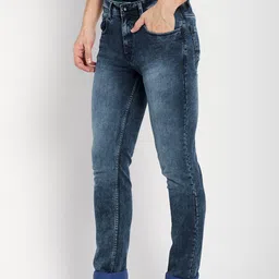 Octave Men Blue Heavy Fade Stretchable Cotton Jeans image 4
