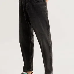 Snitch Men Black Relaxed Fit Stretchable Jeans image 3