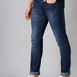 hardsoda by the indian garage co HARDSODA Men Slim Fit Mid Rise Clean Look Stretchable Jeans image 4