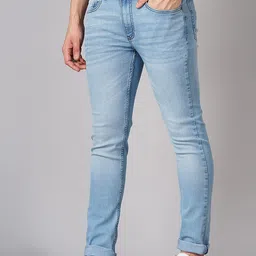 hardsoda by the indian garage co HARDSODA Men Slim Fit Heavy Fade Clean Look Stretchable Jeans image 3