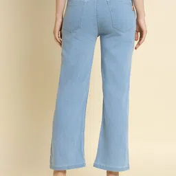 BAESD Women Jean Straight Fit Mid-Rise Cotton Stretchable Jeans image 5