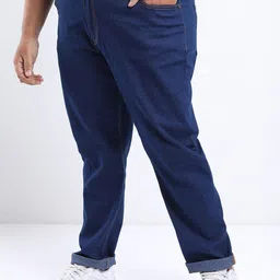 HIGHLANDER Men Plus Size Slim Fit Low Distress Stretchable Jeans image 3