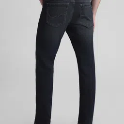 Jack & Jones Men Slim Fit Mid-Rise Low Distress Stretchable Jeans image 2