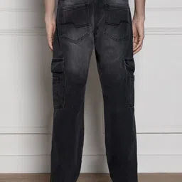 Dennis Lingo Men Relaxed Fit Clean Look Cargo Styles Light Fade Jeans image 5