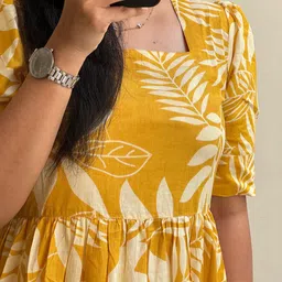 kamayra Printed Viscose Rayon Stitched Flared/A-line Gown-picture-14