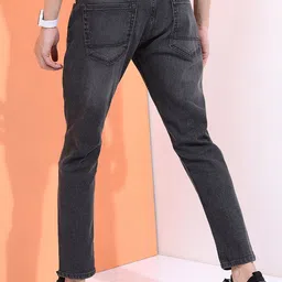 HIGHLANDER Men Skinny Fit Mildly Distressed Light Fade Stretchable Jeans image 5