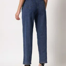 Kotty Women Blue Jean Straight Fit High-Rise Stretchable Jeans image 4