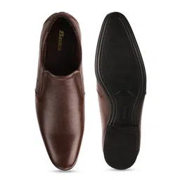 Bata Men Textured Leather Slip-On Loafers image 3