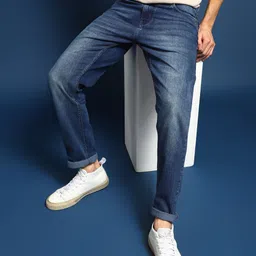 Mast & Harbour Men Jean Slim Fit Light Fade Stretchable Jeans image 2