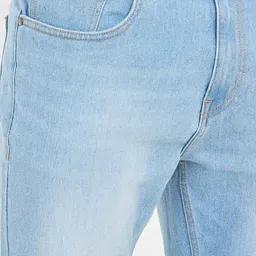 Styli Men Cotton Stretch Light Wash Slim Fit Nep Jeans image 4