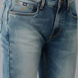 Double Two Lean Slim Fit Heavy Fade Stretchable Cotton Jeans image 4