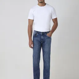 Mufti Men Straight Fit Heavy Fade Stretchable Jeans image 4