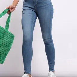 Lee Women Blue Skinny Fit High-Rise Clean Look Stretchable Jeans-image-51
