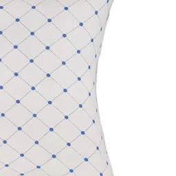 HOSTA HOMES Set Of 2 White & Blue Printed Square Cushions image 5