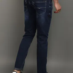 V-Mart Men Slim Fit Mid-Rise Knitted Light Fade Cotton Jeans image 2