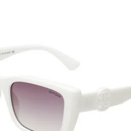 Tommy Hilfiger Women Square Sunglasses with UV Protected Lens TH 1592 C5 53-White image 5