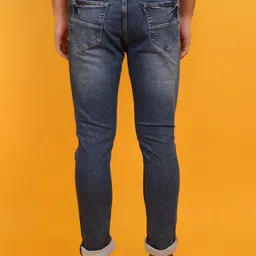 V-Mart Men Slim Fit Heavy Fade Mid-Rise Denim Jeans image 4