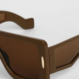 French Accent Men Rectangle Sunglasses with Polarised Lens AW24_FASG1034 image 5