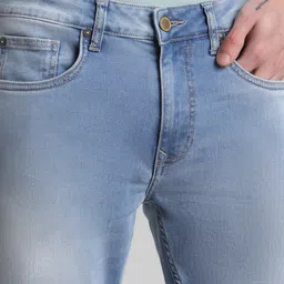 Jack & Jones Men Skinny Fit Low-Rise Heavy Fade Stretchable Jeans image 3