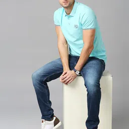 SPYKAR Men Cotton Light Fade Stretchable Jeans image 5