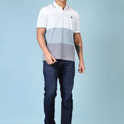 V-Mart Men Low Distress Light Fade Stretchable Jeans image 4