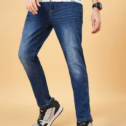 SF JEANS by Pantaloons Men Slim Fit Clean Look Light Fade Stretchable Jeans image 4
