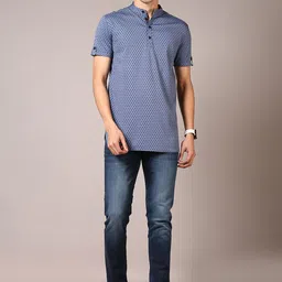 V-Mart Men Regular Fit Mid-Rise Light Fade Jeans image 3