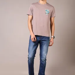 V-Mart Men Cotton Regular Fit Light Fade Jeans image 2